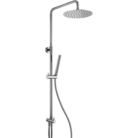 Colonna doccia Jacuzzi Sunset senza miscelatore con deviatore meccanico e supporto doccia con flessibile grigio 0SU00846JA00 (1/2)