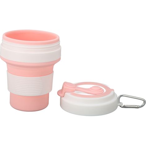 Tasse à café pliable 350ml, design rétractable en silicone durable, étanche, résistant à la chaleur, gobelet de voyage portable et réutilisable. (1/5)