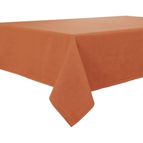 Nappe Cannelle 145x300 cm, déperlante, infroissable, aspect lin