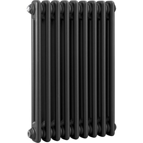 Baridi DH361 Horizontal Traditional 2 Column Radiator 600 x 427mm Black