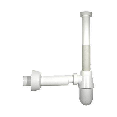 SIFONE A BOTTIGLIA MONSTER SENZA PILETTA BIANCO- 11/4  32 x 250 mm.- BONOM- pezzi 1