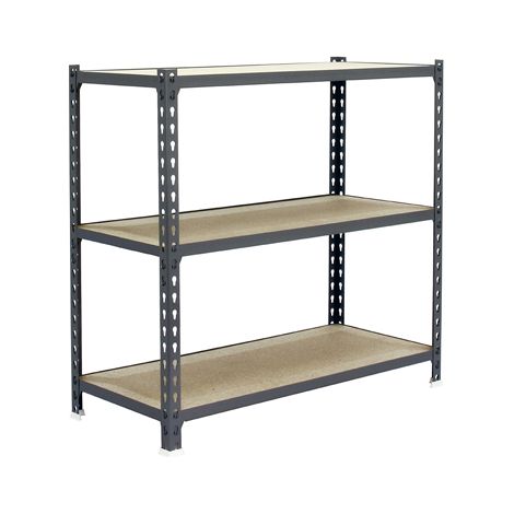 Simonrack Scaffale metallico grigio legno 3 livelli (1/3)