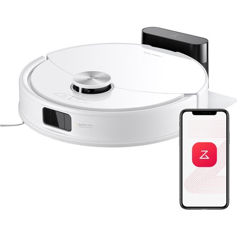 Roborock Q10 S5 Robot Aspirapolvere, 10.000Pa, Panno Sollevabile, Pulizia VibraRise 2.0(3000 volte/min), Anti-groviglio, Evitamento degli Ostacoli, Strategie dei Tappeti, Controllo APP, Bianco