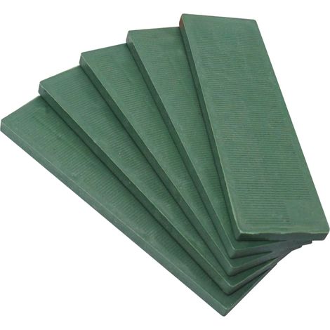 60 - Cale En Plastique - Entretoise De Cadre - Pour Fenêtre Et Porte - Nivellement Et Montage - Vert - 40x100cm (1/4)