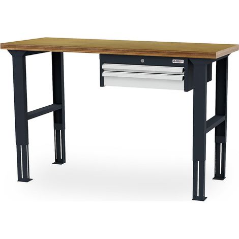 WS24 Arbeitstisch höhenverstellbar Schubladen: 1 x 50 1 x 100 B x T x H 1.500 x 600 x 760-1060 mm - WS24-100398