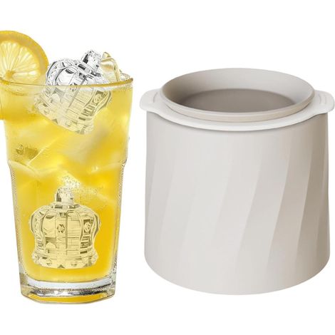 Bac À Glaçons Avec Couvercle Forme de Coiffe pour Boissons Glacées (1/5)