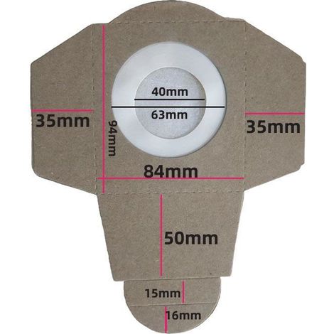 Kompatibel mit Kärcher NT30 Staubsaugerzubehör: Filterbeutel, Staubbeutel, Papierbeutel zur Staubaufnahme. (1/4)
