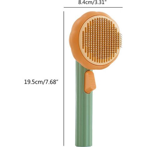 Brosse pour poils d'animaux, brosse de nettoyage et de toilettage, élimine en douceur les nœuds et les poils emmêlés du sous-poil.