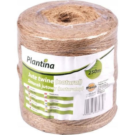 Ficelle de jute naturelle pour plantes, agriculture, jardin, 2 mm, 250 m