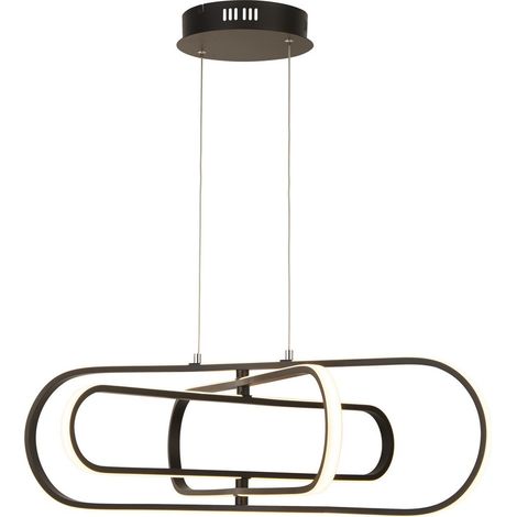 Lampadario Moderno Clip Acciaio Bianco Nero Led 52,44W 3000 - 4500 - 6500K (1/5)