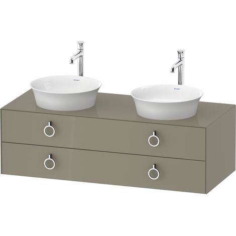 Duravit White Tulip, meuble sous-lavabo suspendu, largeur 1300 x (1/2)