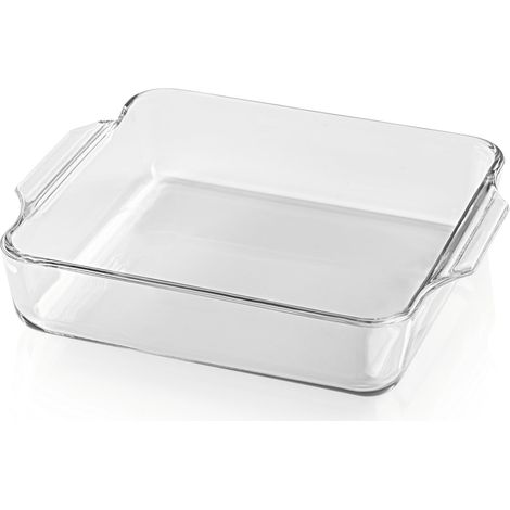GOURMETmaxx Pirofila per friggitrice ad aria calda e forno – 1500 ml  Stampo rettangolare in vetro borosilicato  Pirofila piccola per la preparazione, la cottura e il servizio, per friggere, ecc. (1/5)