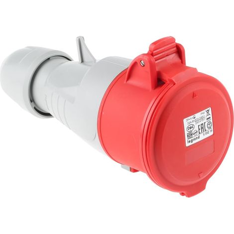 1 Prise Mobile P17 32A, 380V-415V, 3P+N+T, IP44, Plastique, Industriel