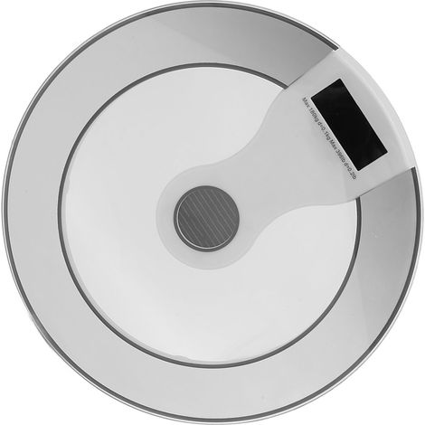 Balance connectée avec charge photovoltaïque, capteurs haute précision, application Bluetooth, pèse-personne pour la maison, argent, 30 cm (1/5)