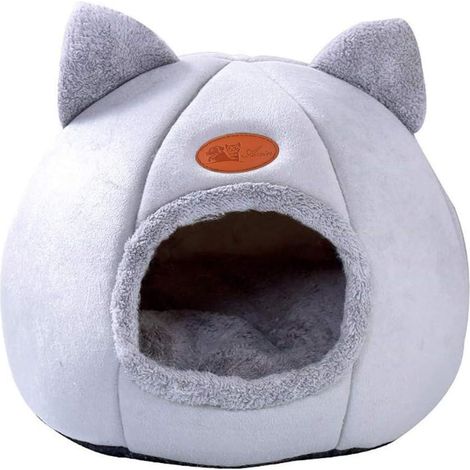 Grotte de Lit pour Chat Cachette Respirante Lavable pour Chats/Petits Chiens (1/5)