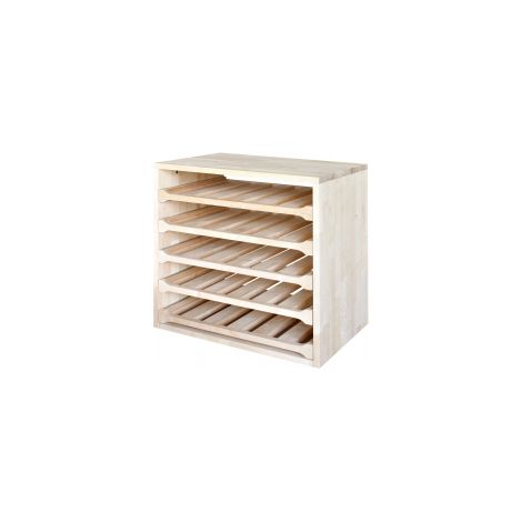 Estantería para botellas, módulo de almacenamiento, 600 x 600 x 400 mm, 25 kg OUTIFRANCE