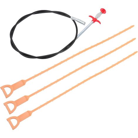 Set of 4 Flexible Claws for Cleaning Drains and Removing