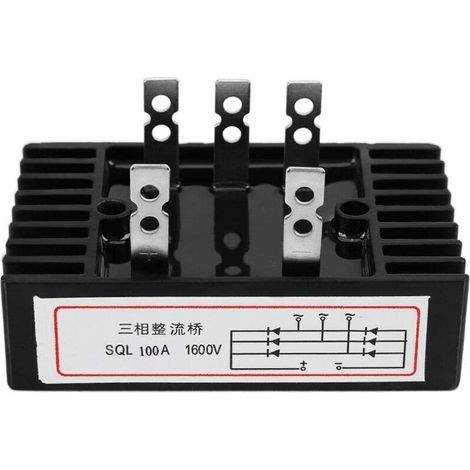 AC Three-Phase Diode Bridge Rectifier, SQL100A 1600V Diode Bridge for Current Switching (1/5)
