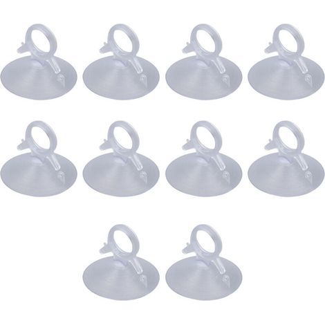 Ventouse Transparente, 10 pièces Ventouse pour Panneau Solaire, Anneau de Traction en PVC, Anneau de Traction Robuste, Ventouse de Panneau Solaire Polyvalente pour Verre de Voiture (1/4)
