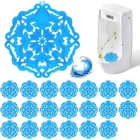 Filtres pour urinoirs - parfumés Désodorisant anti-éclaboussures lot de 20 Bleu (1/3)