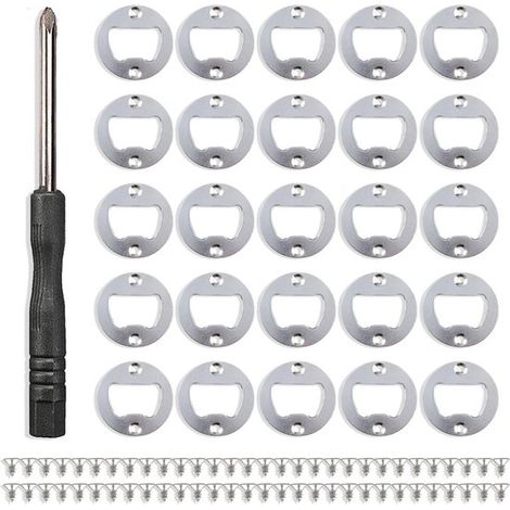 Juego completo de 25 abridores de botellas de acero inoxidable para cocina, bar y restaurante: ideal para proyectos de bricolaje y fiestas.