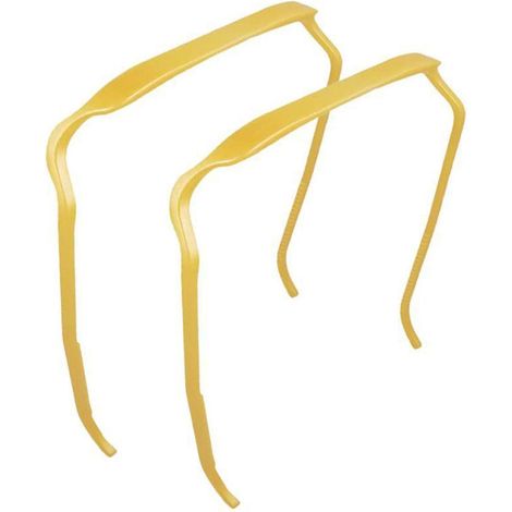 Set mit 2 unsichtbaren Haarbändern für lockiges und dickes Haar, großes Haarband, Haaraccessoire – Gold (1/5)