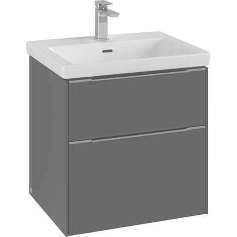 Villeroy & Boch Subway 3.0 armoire sous lavabo, 2 tiroirs, (1/2)