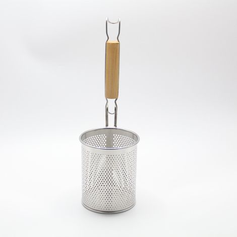 Cuillère écumoire à spaghetti, passoire alimentaire en acier inoxydable avec poignée (1/3)