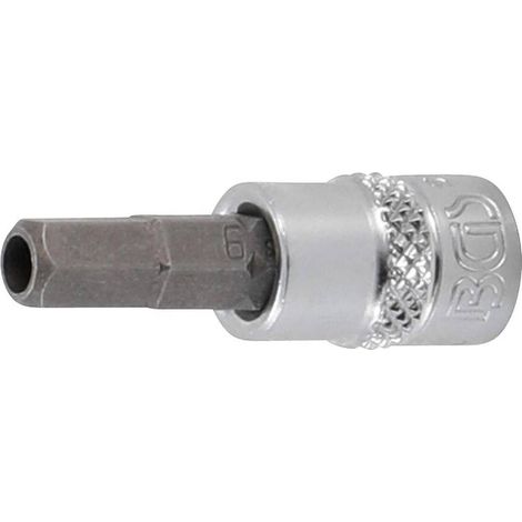 Douille à Embouts 1/4 - Empreinte Carré Femelle 6,3 mm, Six Pans Femelle 6 mm - Précision et Robustesse - D-Work