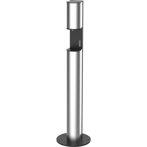 Distributeur de mousse de désinfection PLAN anodisé argent / noir-gris KEUCO