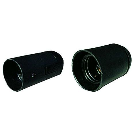 Portalampada  E 14 Colore Nero. Con Innesto Rapido. Cf. 25 Pz