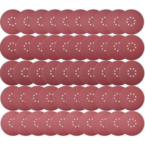 Disques de Ponçage 225 mm 50 Pièces Grain P40 8 Trous Disques Abrasifs 225 mm Ronds Papier Abrasif for Ponceuse pour Cloisons Sèches Ponceuse Girafe
