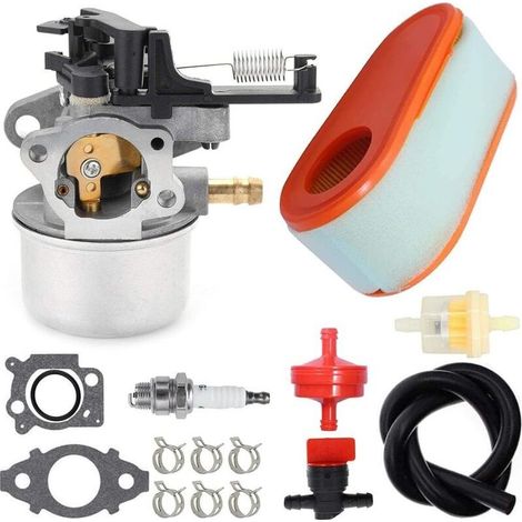 591137 590948 Carburateur pour Briggs & Stratton 111P02 114P02 11P902 121Q02 121Q07 121S02 121S07 121S75 124Q02 Nettoyeur haute pression 775EX TB360 Tondeuse à gazon, avec filtre à air 795066 (1/4)