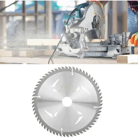 Lame de scie 60 dents en carbure cémenté de haute qualité pour le travail du bois, outil de coupe, accessoires pour meuleuse d'angle, 180 x 25,4 x 2,0 mm (1/5)