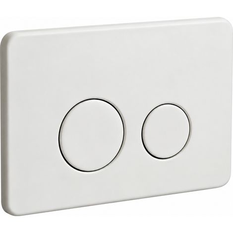 Plaque de commande pour réservoir encastré WC bouton poussoir blanc mat blanc 500 g – Livraison gratuite