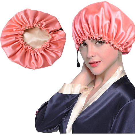Bonnet de nuit en soie pour de beaux cheveux - Réveillez-vous parfait chaque jour (1/5)