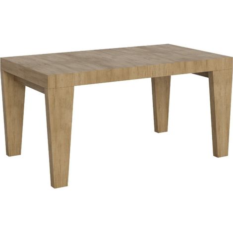 Table extensible 90x160/420 cm – Système d'extension télescopique – Panneaux en mélamine – Accueille jusqu'à 18 personnes – Itamoby (1/5)