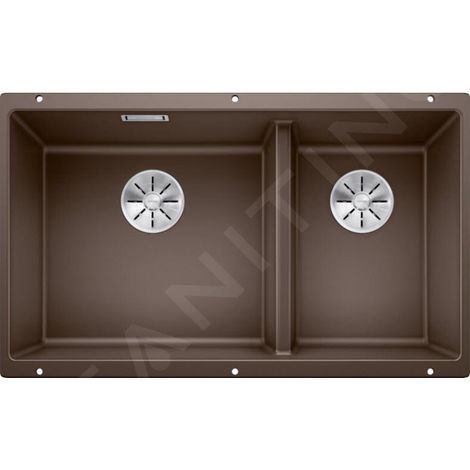 Blanco Subline 480/320 - Évier en silgranite, 855x460 mm, café 523593