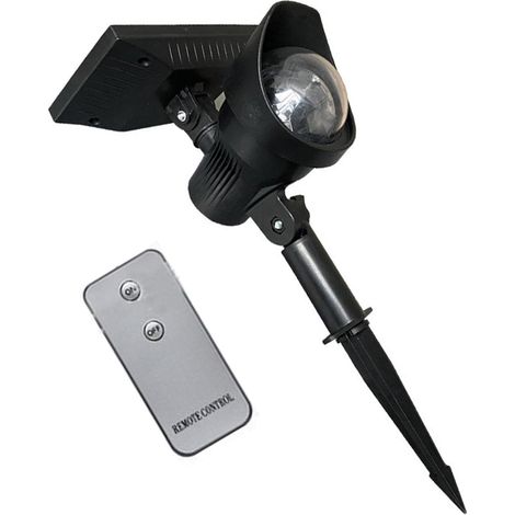 Projecteur solaire réutilisable pour l'extérieur, projecteur solaire robuste de Noël, adorable lumières LED d'extérieur, projecteur solaire multicolore étanche avec télécommande (1/5)