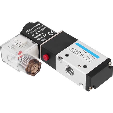 1 Stück pneumatisches Magnetventil 3-Wege 2-Positionen Typ G1/4 0,15 - -0,8 MPa (AC220V) (1/5)