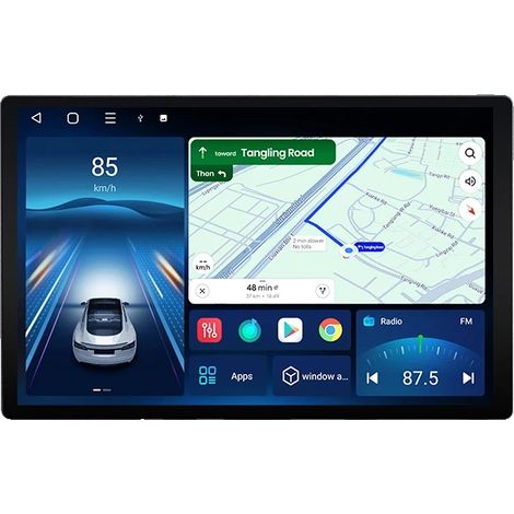 Autoradio con schermo ad alta risoluzione, compatibile con Dodge Caliber e Jeep Compass 2010-2016, X7 PRO 4-64-11.5 (1/2)