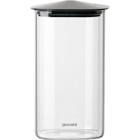 GUZZINI Barattolo Rettangolare Fresh & Style 1.300 Ml Vetro Tappo Nero