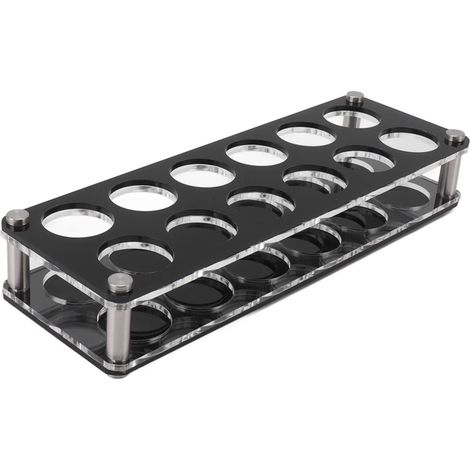 Stoßfester Acryl-Weinflaschenhalter, dekoratives Flaschenregal für die Hausbar, 2 x 6, 12-teiliger Kombinationsbecherhalter (1/5)