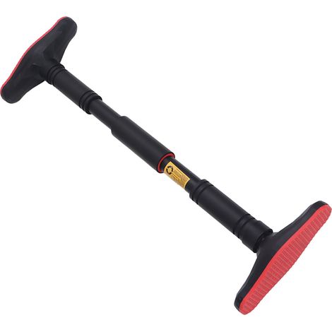 Barre de traction porte fitness antidérapante, barre fixe horizontale pour tractions dorsales, extensible 65-100 cm, musculation à domicile sans perçage, poignées confortables. (1/5)