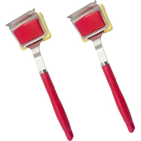 Reinigungswerkzeug für Gartengrills, dicke Reinigungsbürste für Grillroste, Set mit 2 multifunktionalen Reinigungsbürsten (1/5)