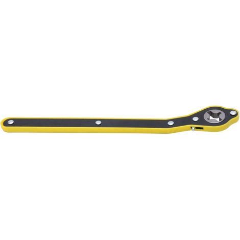 Clé à cliquet ergonomique longue manche pour démontage rapide de pneus – sans marque – acier trempé, 50 cm, livrée avec adaptateurs (1/5)