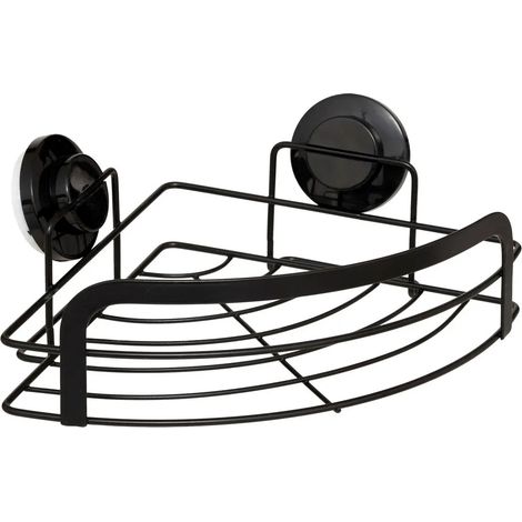Étagère d'Angle de Douche "Venterra" 27cm Noir (1/4)