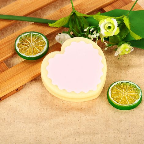 Éponge à cire polissante pour femme, en forme de cœur, pour l'épilation et le soin de la peau. (1/5)
