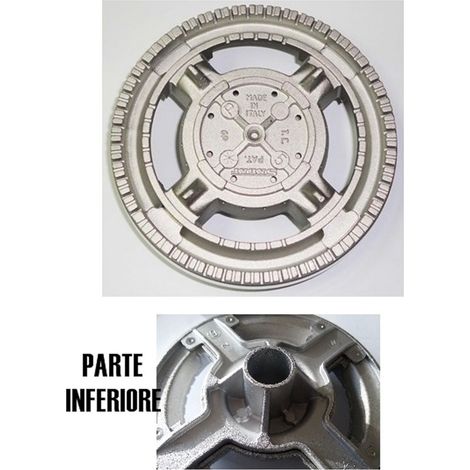 BRUCIATORE TRIPLA CORONA PIANI COTTURA ARISTON INDESIT BOSCH FRANKE 125MM