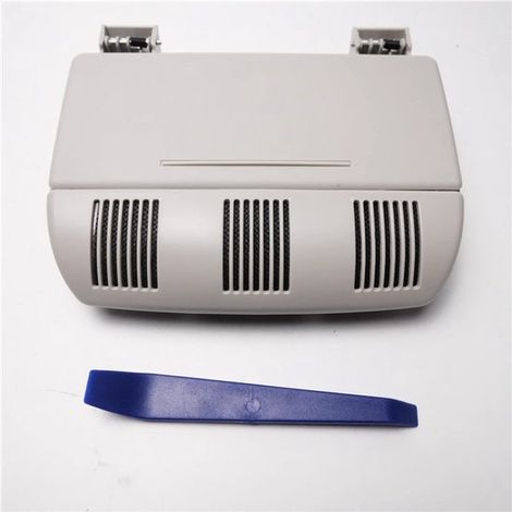 Estuche para gafas de sol para coche – Estuche gris para gafas, apto para Skoda Octavia, Fabia y Roomster (1Z0868565E 1ZD868565F) (1/5)